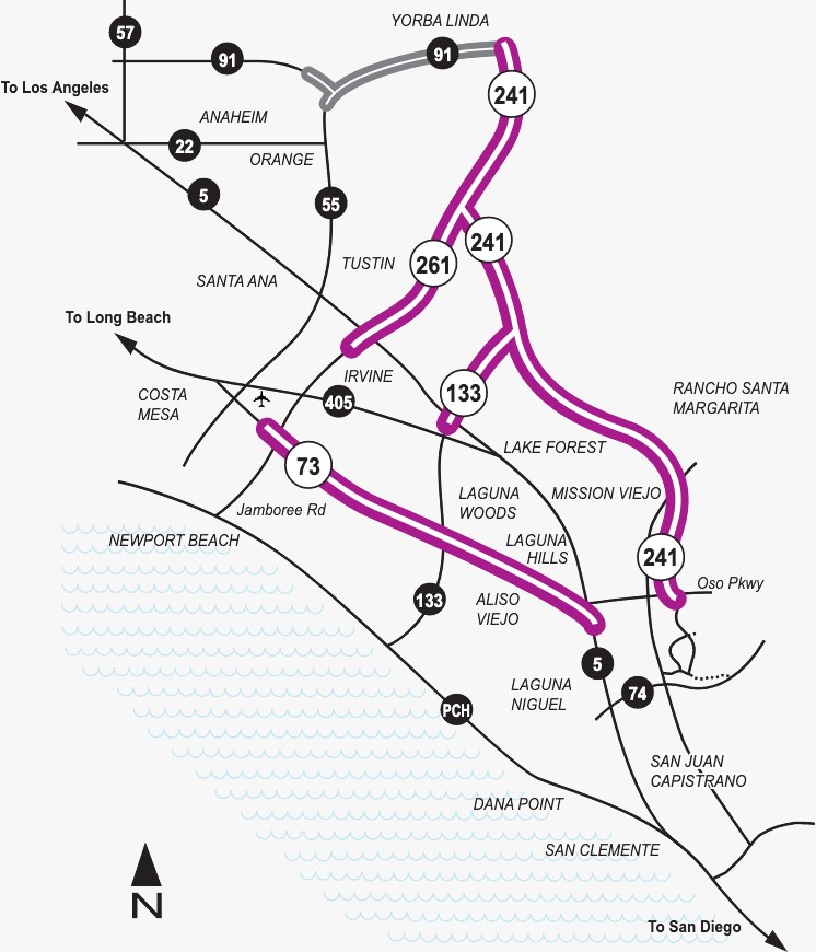 Toll Roads Map